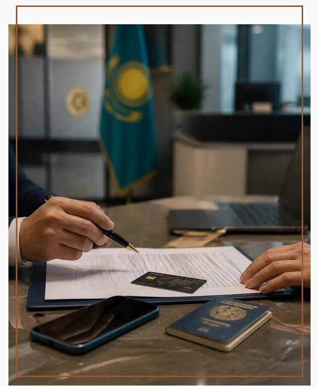 Открытие счета и банковской карты в Казахстане в Лесосибирске